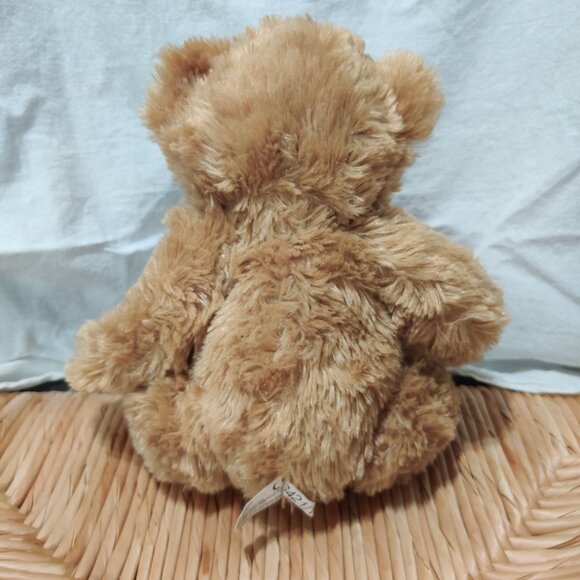 British Museum Teddy Bear Plush UK Flag Columns Embroidered Feet Tan 8" Soft Toy - Picture 2 of 7